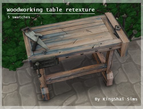 Woodworking Table Retexture