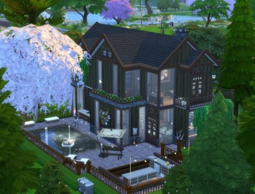 Woody Cabin Home by marxeen at Mod The Sims