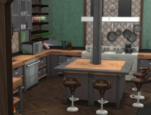 Woody Cabin Home by marxeen at Mod The Sims