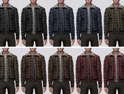 Wool Check Jacket (P) at Darte77