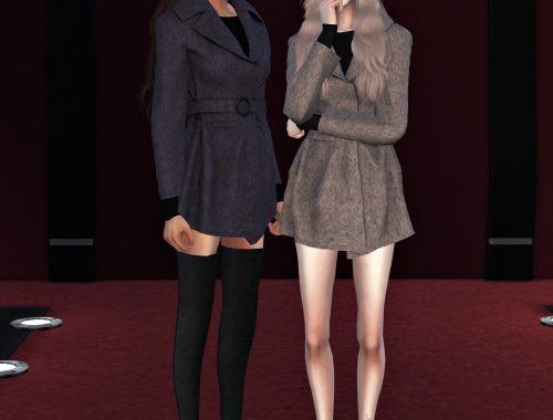 Wool jacket one-piece at Lemon Sims 4