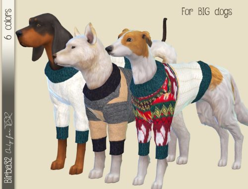 Wool sweater for dogs