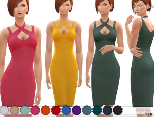 Wrap Halter Dress