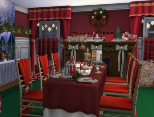 X-mas Diningroom by Oldbox at All 4 Sims