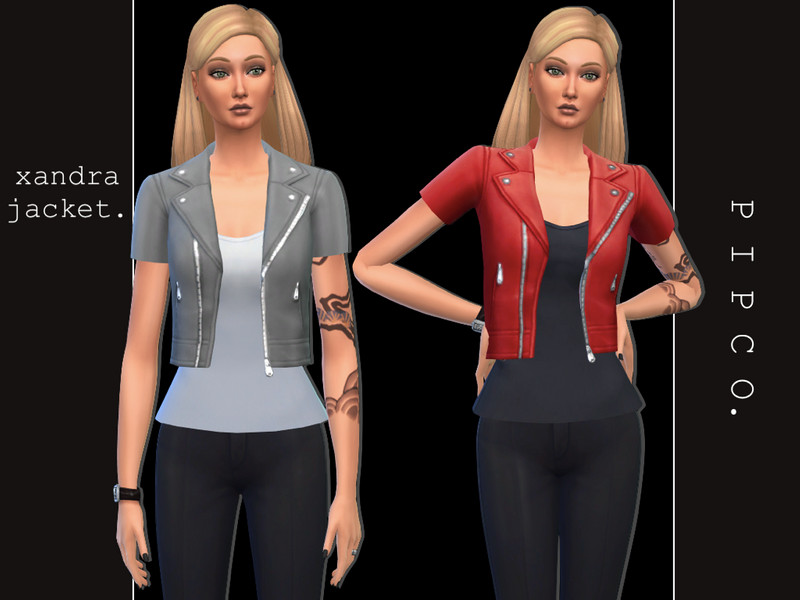 xandra jacket (short sleeve) - The Sims 4 Catalog