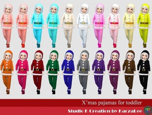 X’mas pajamas for toddler at Studio K-Creation