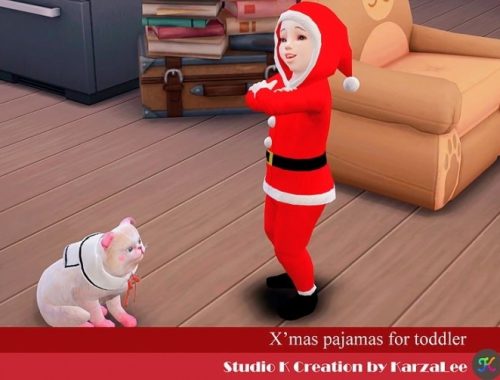 X’mas pajamas for toddler at Studio K-Creation