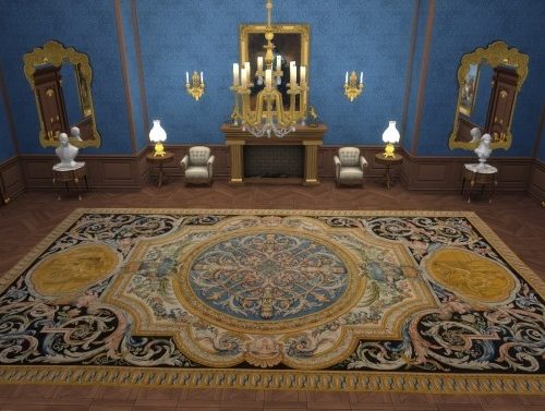 XVIIth century rug by TheJim07 at Mod The Sims