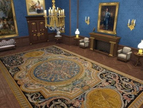 XVIIth century rug by TheJim07 at Mod The Sims