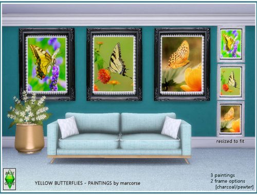 Yellow Butterflies - Paintings by marcorse