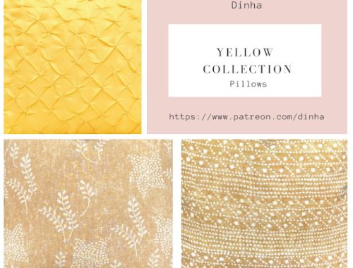 Yellow Collection: 9 Rugs & 6 Pillows at Dinha Gamer