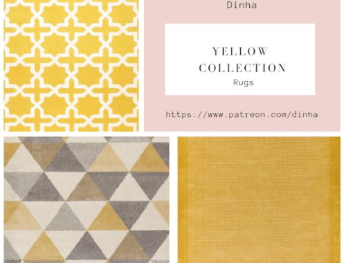 Yellow Collection: 9 Rugs & 6 Pillows at Dinha Gamer