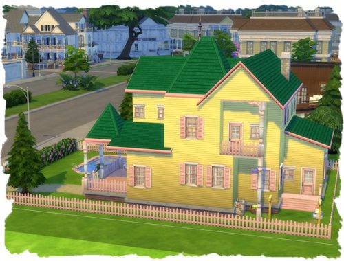 Yellow Rose Villa by Chalipo at All 4 Sims