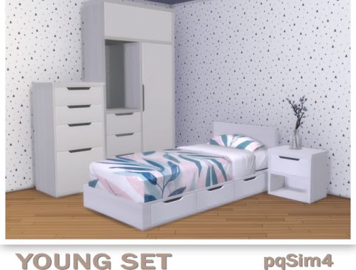 Young Bedroom Set at pqSims4