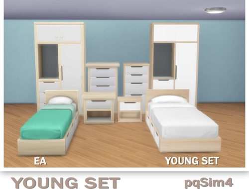 Young Bedroom Set at pqSims4