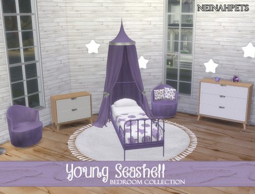 Young Seashell Bedroom Collection {Mesh Required}