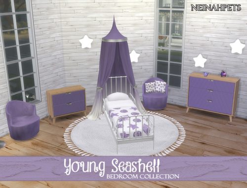 Young Seashell Bedroom Collection {Mesh Required}