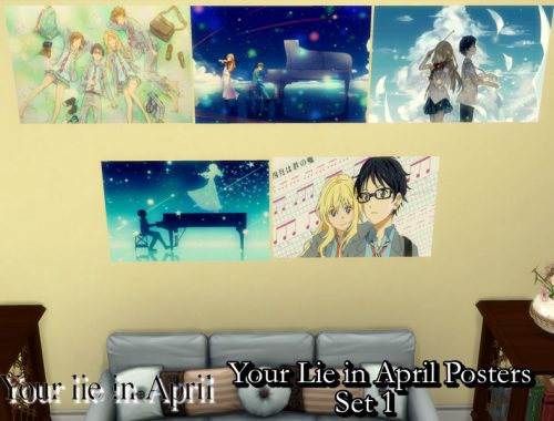 Your Lie in April Posters Set