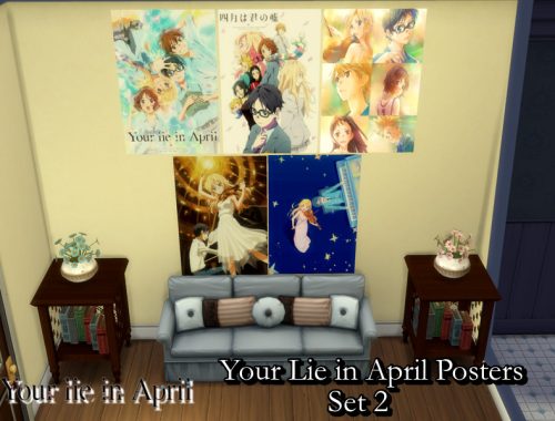 Your Lie in April Posters Set