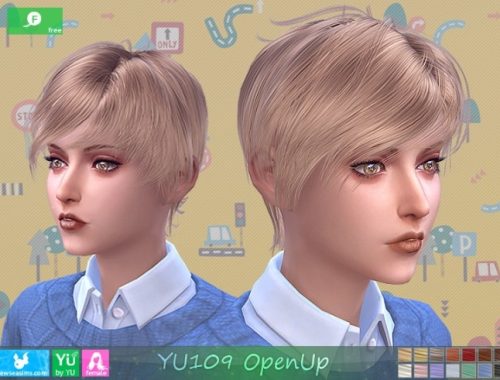 YU109 OpenUp hair F at Newsea Sims 4