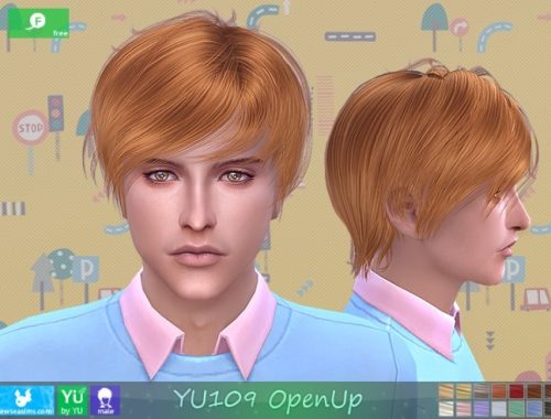 YU109 OpenUp hair for males at Newsea Sims 4