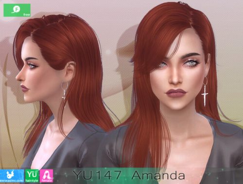 YU147 Amanda hair at Newsea Sims 4