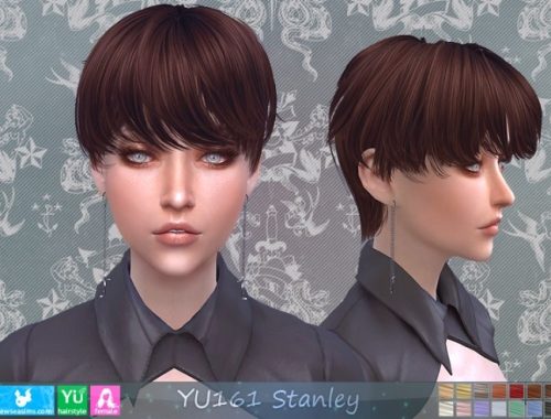 YU161 Stanley hair F (P) at Newsea Sims 4