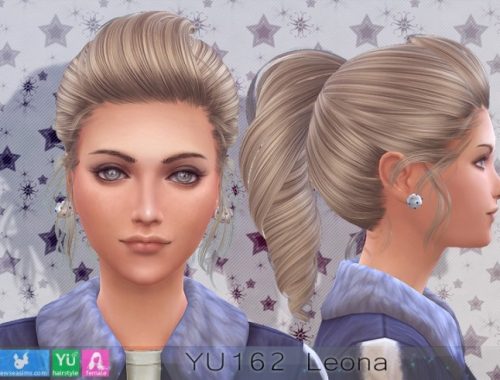 YU162 Leona hair (P) at Newsea Sims 4