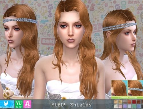 YU204 Shields hair (P) at Newsea Sims 4
