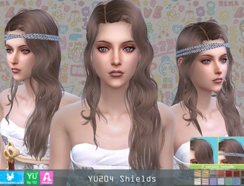 YU204 Shields hair (P) at Newsea Sims 4
