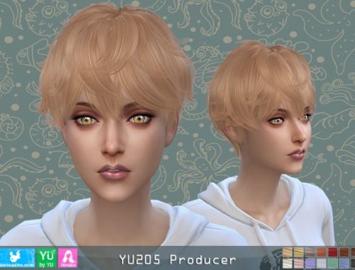 YU205 Producer hair F (P) at Newsea Sims 4