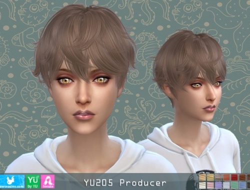 YU205 Producer hair F (P) at Newsea Sims 4