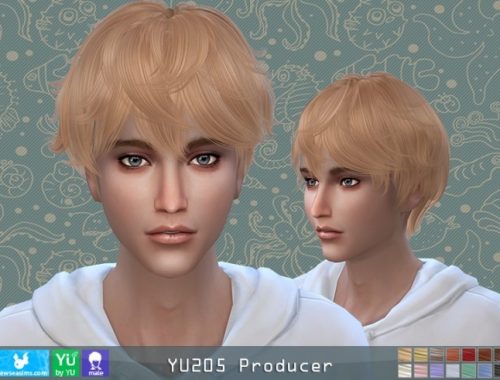 YU205 Producer hair (P) at Newsea Sims 4
