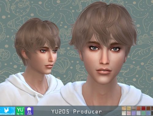 YU205 Producer hair (P) at Newsea Sims 4