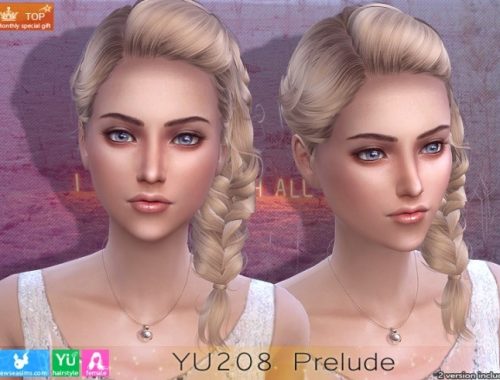 YU208 Prelude hair (P) at Newsea Sims 4