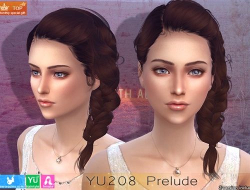 YU208 Prelude hair (P) at Newsea Sims 4