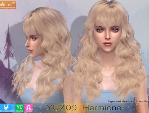 YU209 Hermione hair (P) at Newsea Sims 4