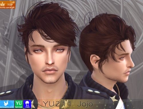 Yu211 Jojo hair for males (P) at Newsea Sims 4