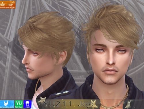 Yu211 Jojo hair for males (P) at Newsea Sims 4
