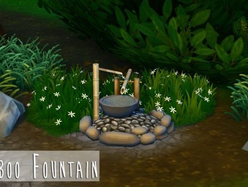 Zen Pool & Bamboo Fountain at Teanmoon