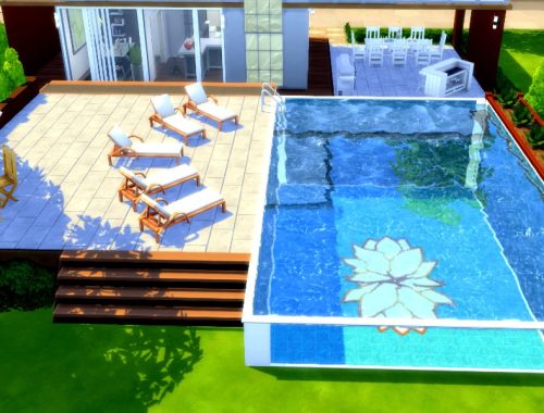 Zen poolhouse