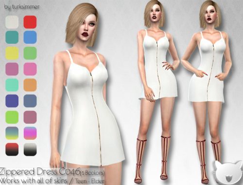 Zippered Dress C046