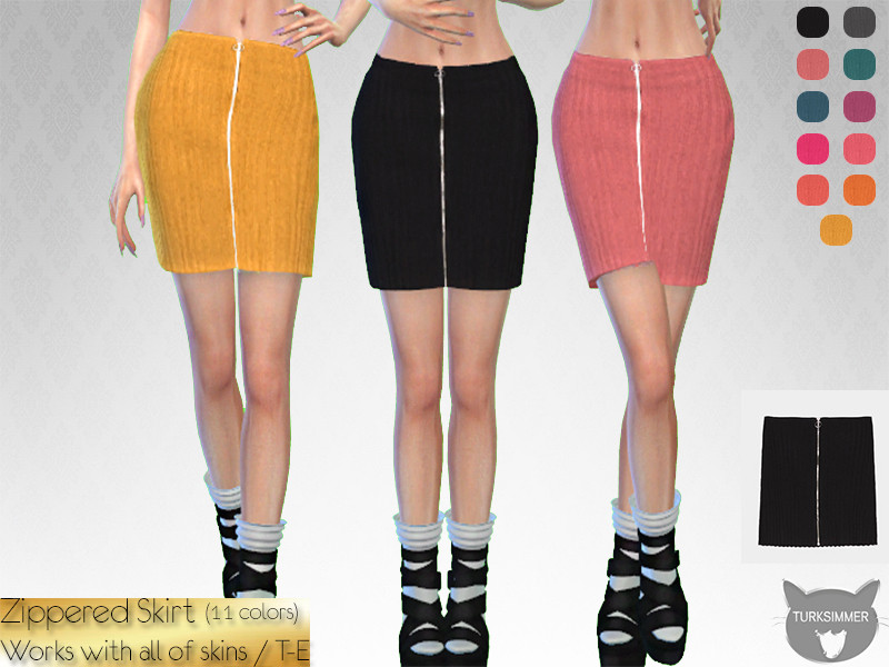 Zippered Skirt - The Sims 4 Catalog