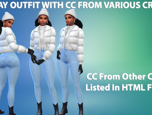 Neveah Williams With VTK CC & "The Extra-Terrestrial Body Preset"