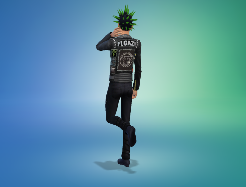 Patched Leather Jacket Punk Bands