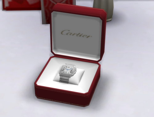 💎Cartier Box Set (Deco) - Santos De Cartier Watch (Wearable)💎