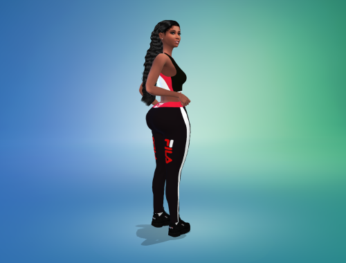 Designers' Athletic Top & Tights Set