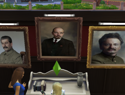 Lenin, Stalin and Trotsky Portrait - Comrade Yuri