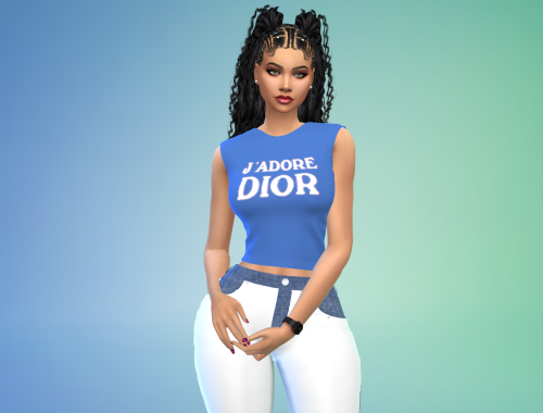 Jasmine King & The No Flattery Curves Body Preset Plus CC Clothes By VTK