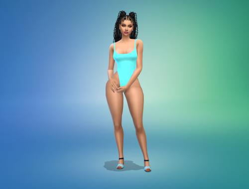 Jasmine King & The No Flattery Curves Body Preset Plus CC Clothes By VTK